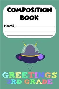 Composition Book Greetings 3rd Grade