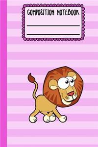 Lion Composition Notebook: Lion Journal Composition Notebook for Girls