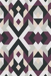 Black and White Geometric Design Notebook