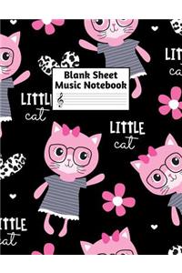 Blank Sheet Music Notebook
