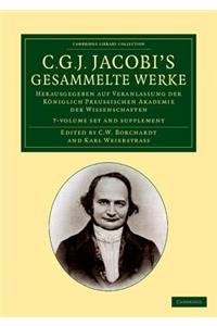 C. G. J. Jacobi's Gesammelte Werke 8 Volume Set