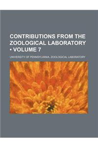 Contributions from the Zoological Laboratory (Volume 7)
