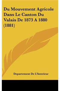 Du Mouvement Agricole Dans Le Canton Du Valais de 1873 a 1880 (1881)