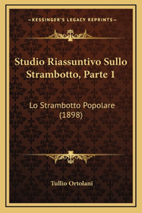 Studio Riassuntivo Sullo Strambotto, Parte 1