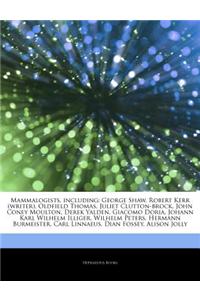 Articles on Mammalogists, Including