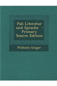 Pali Literatur Und Sprache