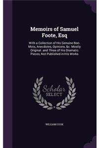 Memoirs of Samuel Foote, Esq