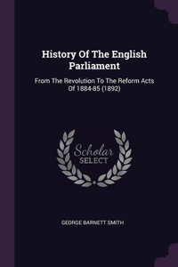 History Of The English Parliament