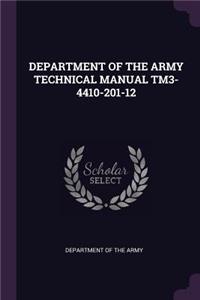 Department of the Army Technical Manual Tm3-4410-201-12