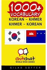 1000+ Korean - Khmer Khmer - Korean Vocabulary