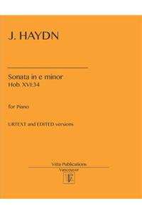 J. Haydn. Sonata in e minor, Hob. XVI