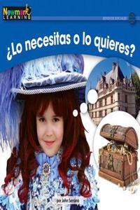 +lo Necesitas O Lo Quieres? Leveled Text