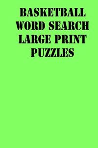 Basketball Word Search Large print puzzles