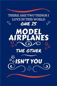 There Are Two Things I Love In This World One Is Model Airplanes The Other Isn't You