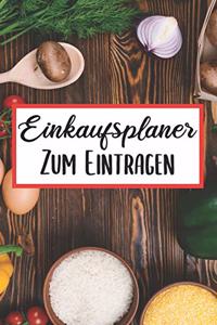 Einkaufsplaner Zum Eintragen