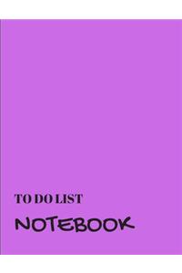 To Do List Notebook