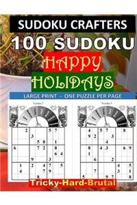 100 SUDOKU Happy Holidays Tricky - Hard - Brutal