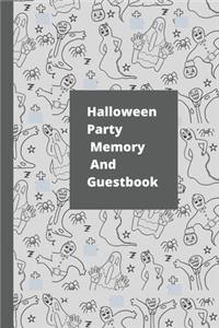 Halloween Party Memory And Guestbook
