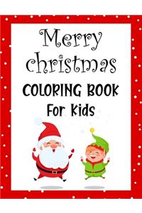 Merry christmas coloring book for kids.