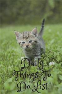 Daily Things to Do List