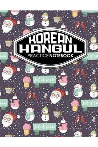 Korean Hangul Practice Notebook