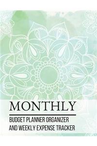 Monthly Budget Planner Organizer And Weekly Expense Tracker