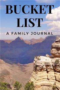 Bucket List A Family Journal
