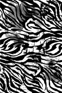 Distressed Zebra Pattern Journal