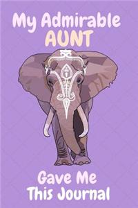 My Admirable Aunt Gave Me This Journal