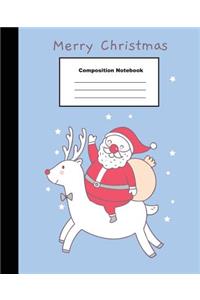 Merry Christmas Composition Notebook