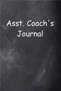 Asst. Coach's Journal Chalkboard Design