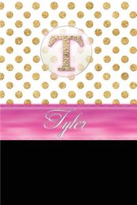 Tyler: Personalized Lined Journal Diary Notebook 150 Pages, 6 X 9 (15.24 X 22.86 CM), Durable Soft Cover