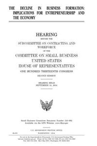 The decline in business formation