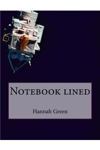 Notebook lined