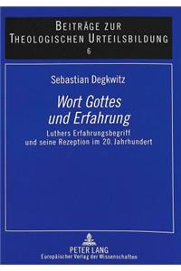 Wort Gottes Und Erfahrung