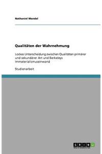 Qualitäten der Wahrnehmung
