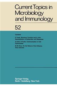 Current Topics in Microbiology and Immunology: Ergebnisse Der Mikrobiologie Und Immunitätsforschung