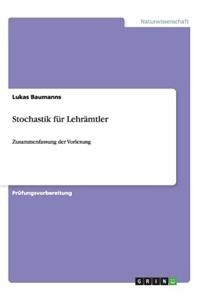 Stochastik für Lehrämtler