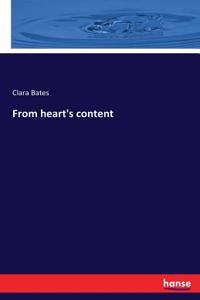 From heart's content
