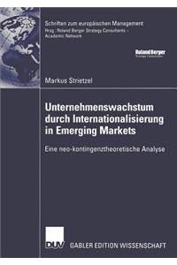 Unternehmenswachstum durch Internationalisierung in Emerging Markets