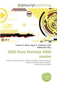 2003 Euro Formula 3000 Season