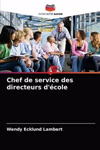 Chef de service des directeurs d'école