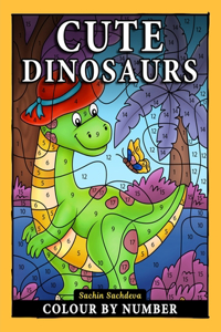 Cute Dinosaurs Colour By Number