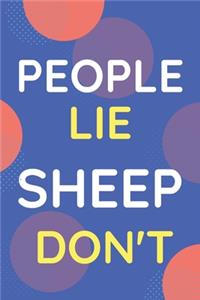 Notebook People Lie Sheep Don't