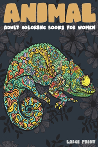 Adult Coloring Books for Women Large Print - Animal