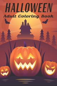 Halloween Adult Coloring Book