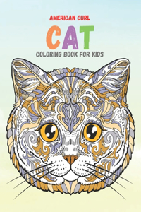 American Curl Cat Coloring Book For Kids