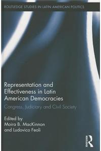 Representation and Effectiveness in Latin American Democracies