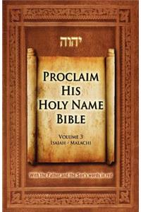 Proclaim His Holy Name Bible
