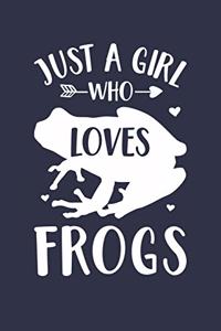 Just A Girl Who Loves Frogs Notebook - Gift for Frog Lovers - Frog Journal